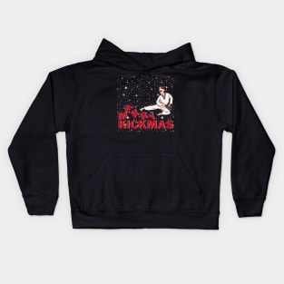 Karate Merry Kickmas Kids Hoodie